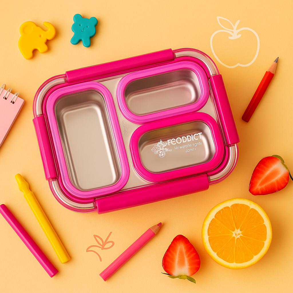 Kiwoo Bright Bite Bento Leak-Proof Lunch Box