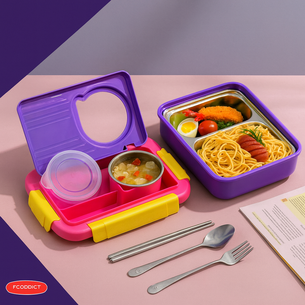 Kiwoo Moly Poly Funbite Bento Lunch Box