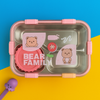 Bear Bento Steel Lunch Box - KIQOO