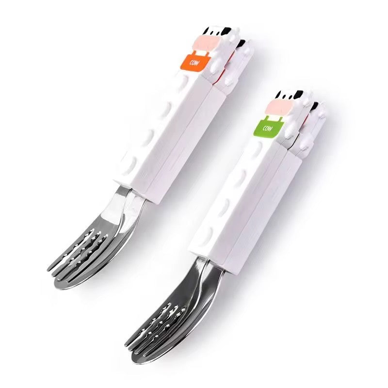 Kiwoo MooMunch Cutlery Set 🐄 🥛