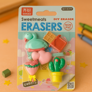 Kiwoo Sweet Treat Erasers 🍭
