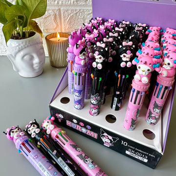 Kawai 10 Colour Pens (Pack of 3) - KIQOO