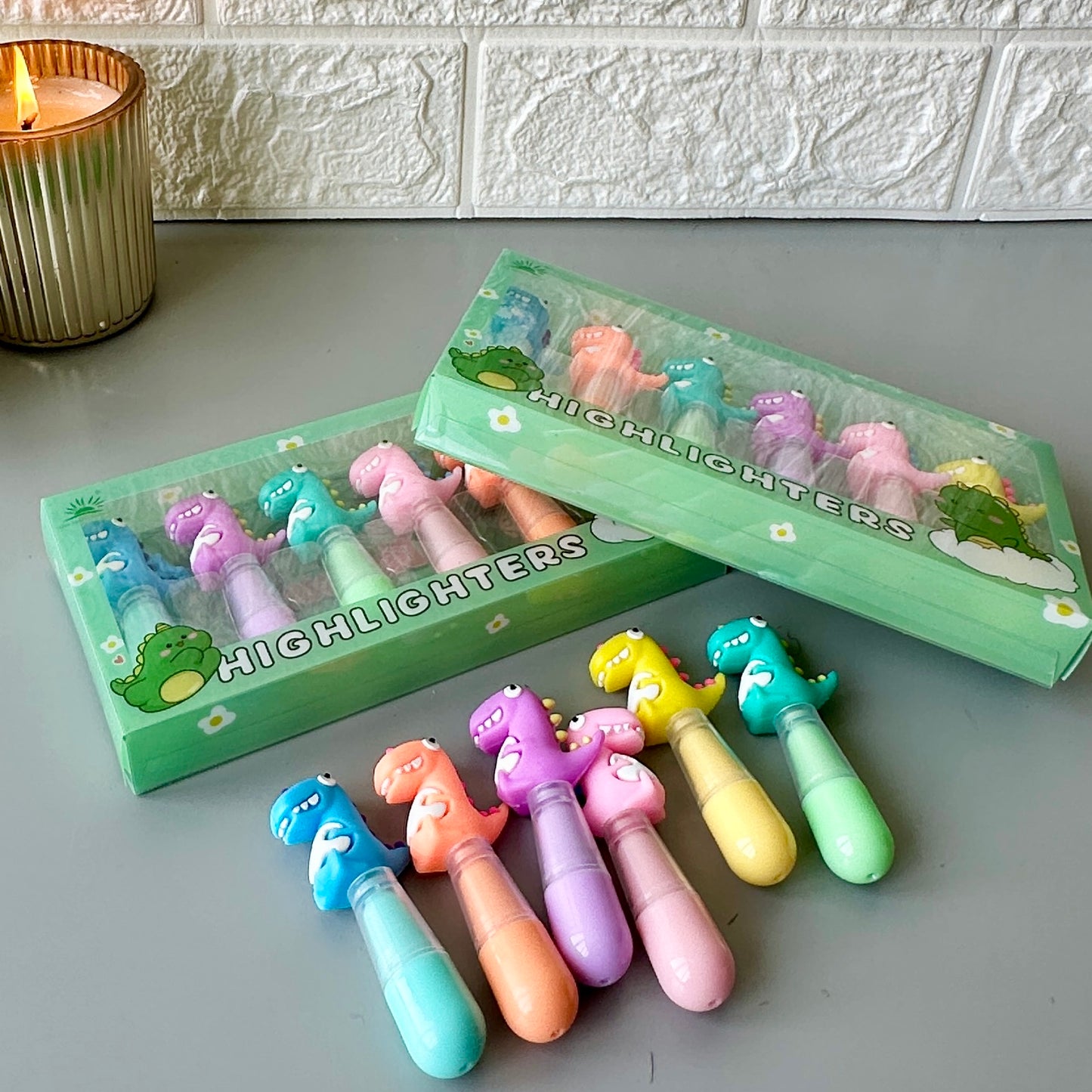 Dino Highlighters set - KIQOO